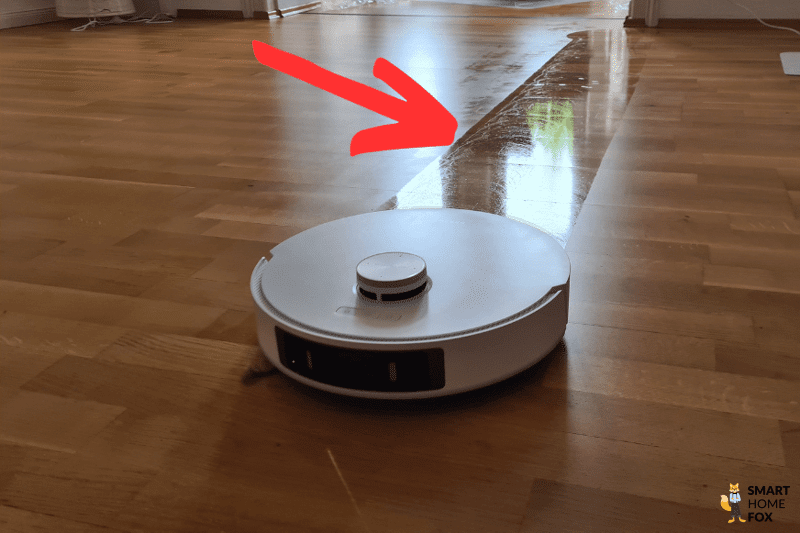 Влажный след от Dreame L20 Ultra.